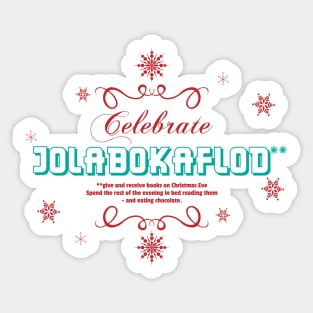 Celebrate Jolabokaflod Sticker